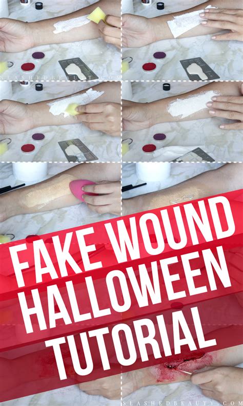 how to make fake gunshot wounds on clothes|Create a fake wound for Halloween .